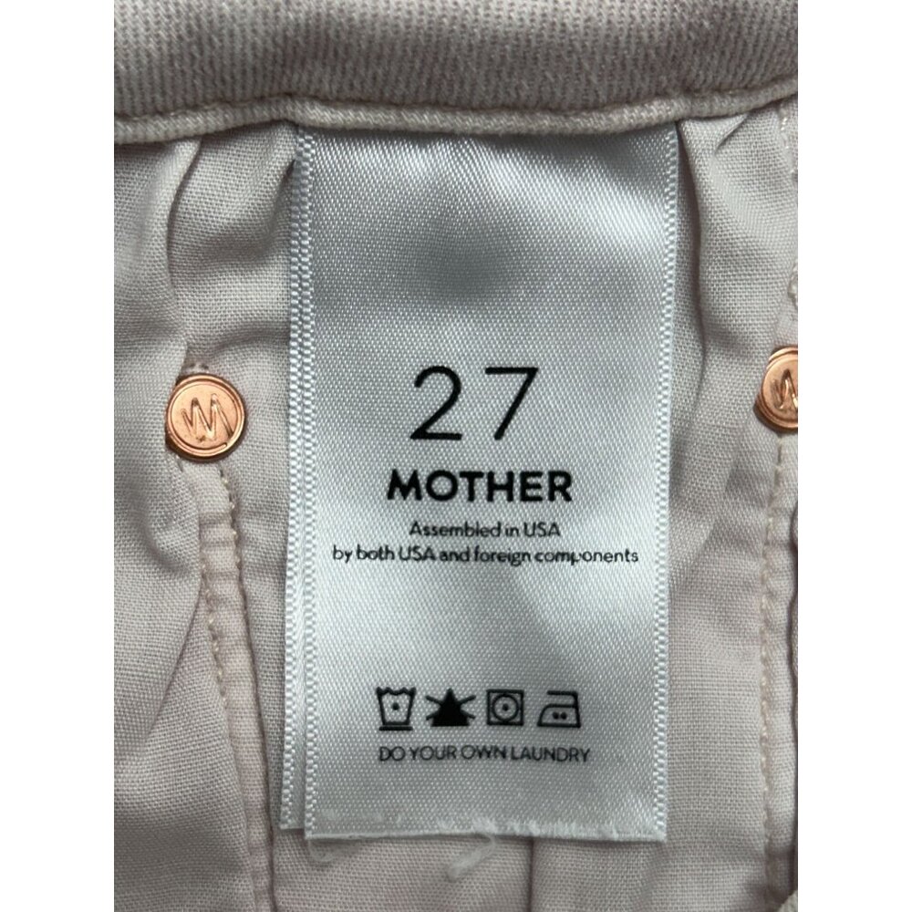 Mother High Waisted Looker Dagger Ankle Fray in Blush - Sz 27 - NWT - Picture 11 of 14